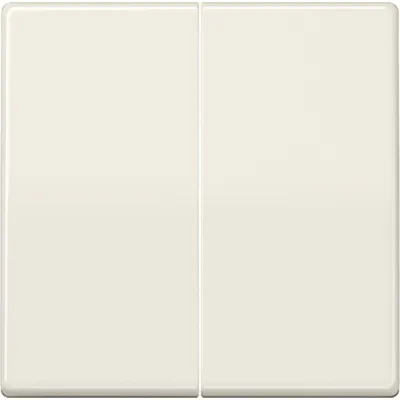 JUNG Wippe für Serienschalter AS591-5 | Doppelwippe | Serie AS500 | Duroplast glänzend | IP44 | cremeweiß