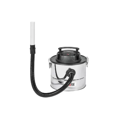 FIREFIX Aschesauger 963 | Kaminsauger | 800 Watt | 15 Liter | HEPA-Filter | Aluminiumgehäuse | Schwarz/Silber