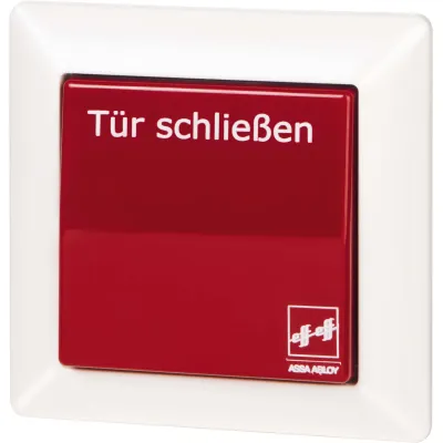 effeff Unterbrechertaster UP 1317-10 | Tür schließen | Aufputz/Unterputz | rote Wippe | Zubehör Türschließer | weiß