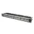 Bild: DIGITUS Patch Panel DN-91424 | 48-Port Keystone modular geschirmt | 1HE 19 Zoll Rackmount | RJ45 | schwarz RAL 9005