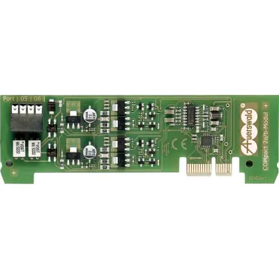 Auerswald COMpact 2a/b-Modul 90579 | Erweiterungsmodul für Telefonanlage | 2 analoge Ports | CLIP/CNIP | SMS-fähig
