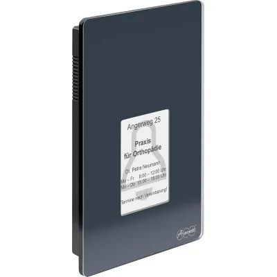 Auerswald Türsprechstelle TFS-Dialog 400 90168 | Türsprechanlage | Sensortasten | 4 Klingeltasten | anthrazit