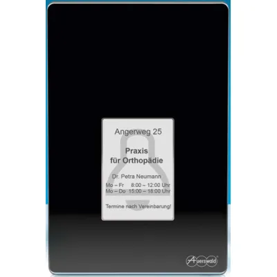 Auerswald Türsprechstelle TFS-Dialog 400 | Türsprechanlage | 1–4 Klingeltasten | Codeschloss | LED | schwarz