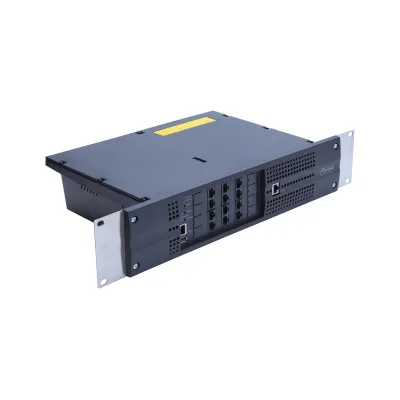 Auerswald COMtrexx Flex 90024 VoIP Telefonanlage | PBX für 250 User | 10 Lizenzen | 12 analoge Ports | IP-Telefonie