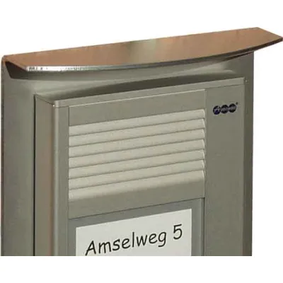 Auerswald Wetterschutzdach 90621 für TFS-Dialog 100/200 | Aluminium | Aufputz | Schutz vor Regen & Schnee | silber