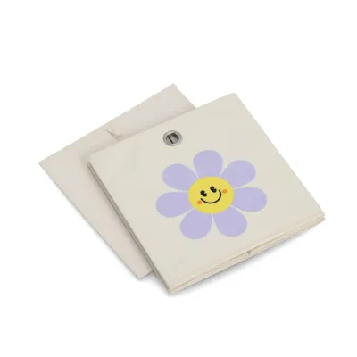 Zeller Aufbewahrungsbox 14498 | Happy Flower | Kinderzimmer Aufbewahrung | faltbar | Vlies | 28x28x28 cm | creme