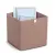 Bild: ZELLER PRESENT Aufbewahrungsbox 14541 | Vliesbox 32x32x32 cm | faltbar & stabil | Griff mit Metallring | mocca