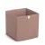 Bild: ZELLER PRESENT Aufbewahrungsbox 14541 | Vliesbox 32x32x32 cm | faltbar & stabil | Griff mit Metallring | mocca