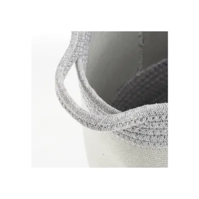 Zeller Present Aufbewahrungskorb 14289 | Löwe Kinderzimmer | rund 30x30 cm | 90% Polyester 10% Baumwolle | Grau