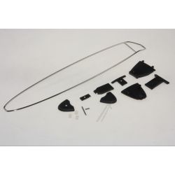 Auflage für Langschlitz, edelstahl/schwarz 00446717
