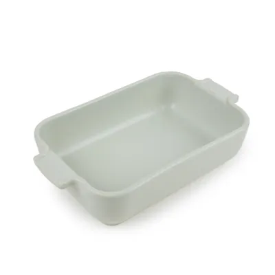 Peugeot Auflaufform Appolia rechteckig 22 cm | Keramik | gleichmäßiges Garen | stoßfest | Salbeigrün