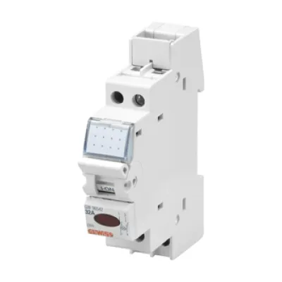GEWISS Trennschalter GW96539 | Ausschalter 1-polig mit LED-Kontrollleuchte | 16A 230V | REG | IP20 | rot