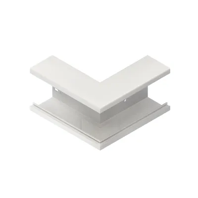 Kleinhuis Außeneck BA1308.3 | Geräteeck 90° für Brüstungskanal | 133x66 mm | PVC | reinweiß RAL 9010