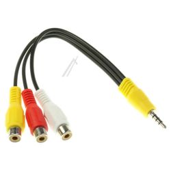 AV-Kabel 4-Pin Klinke/3x Cinch für Fernsehen & Telefonie Com Minimalbeschreibung