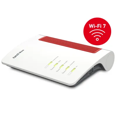 AVM FRITZ!Box 4690 Router | Wi-Fi 7 & 6 | 10-Gigabit WAN | DECT | WLAN Mesh | 4x LAN | USB 3.0 | Smart Home | VoIP