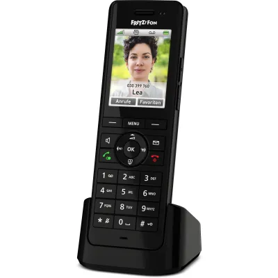 AVM DECT Telefon FRITZ!Fon X6 | Komfort-Telefon für FRITZ!Box | HD-Telefonie | Farbdisplay | Smart-Home | schwarz