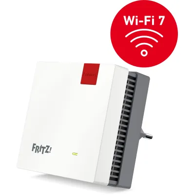 AVM FRITZ!Repeater 1700 | WLAN Mesh Repeater | Wi-Fi 7 bis 3.600 Mbit/s | Dualband 2,4/5 GHz | Gigabit LAN | WPA3