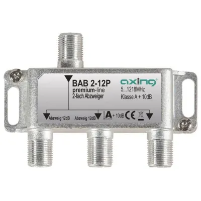 AXING BAB 2-12P Abzweiger F-Conn 2f 5-1218MHz 12dB