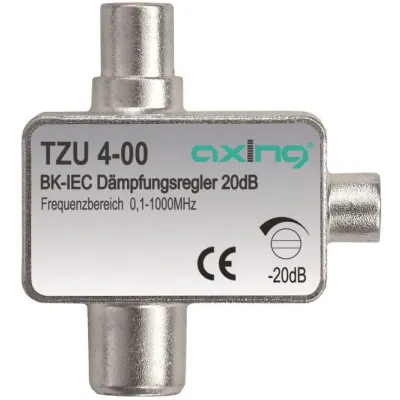 AXING BK-Dämpfungsregler (IEC) TZU 4-00 0,1-1000MHz,0,5...20dB,regelbar,Bu/St