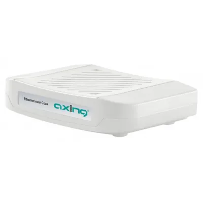 Axing Ethernet over Coax Adapter EOC 1-31 | Netzwerk über Koaxialkabel | 720 Mbps | 2x RJ45 | 5-65 MHz | Plug & Play