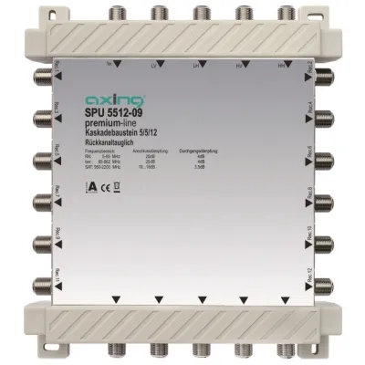 AXING SPU 5512-09 Umschaltmatrix 5 Eingänge 12 Ausgänge kask