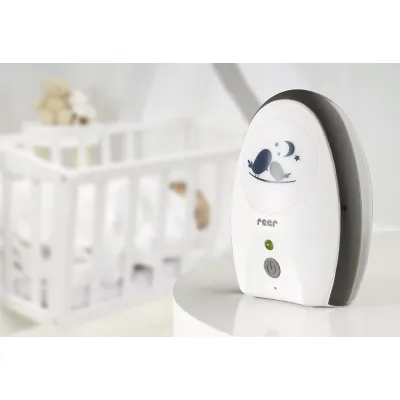reer Babyphone Rigi Digital | digitales Babyfon mit FHSS-Technologie | 300m Reichweite | ECO-Modus | Nachtlicht | weiß