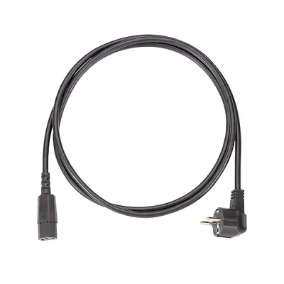 BACHMANN Kaltgerätezuleitung 354.127 | Netzanschlussleitung 2m | H05VV-F 3G1,5mm² | SCHUKO auf IEC C13 | PVC schwarz