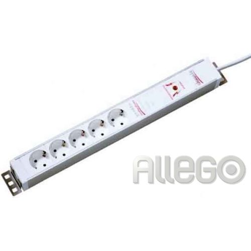 Bild: Bachmann 19Zoll Steckdosenleiste 5f 1,5HE 5xSchuko 1 333.002