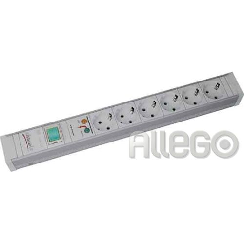 Bild: Bachmann 19Zoll Steckdosenleiste 6f PVC,1 Schalter,Ü 333.605