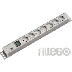Bachmann 19Zoll Steckdosenleiste 7f PVC 7xSchuko 1xS 333.600