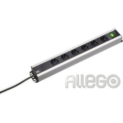 Bachmann 300.008 6xSchuko 1xSchalter rechts,2m Schuko
