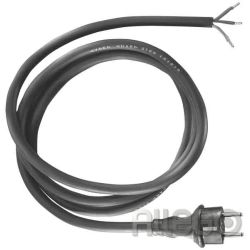 Bachmann 320.186 Gummi sw Schuko-Anschlussleitung 5m 3x1qmm