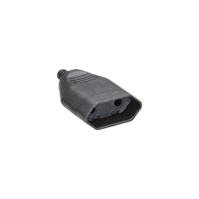 Bachmann Euroflach-Kupplung 900.012 | Stecker | Schraubanschluss | 2-polig | 2,5A 250V | IP20 | Thermoplast | schwarz