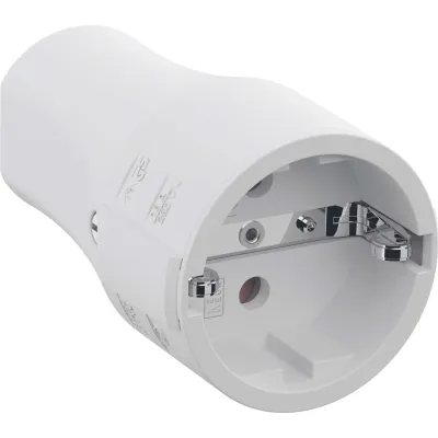 Bachmann Montagekupplung 960.203 | SCHUKO Kupplung | 2-polig mit Schutzkontakt | 16A 250V | IP20 | Schraubklemme | Weiß