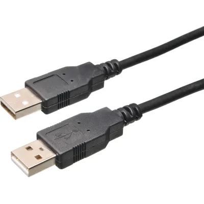 Bachmann USB-Kabel 2.0 | 918021 | Anschlusskabel USB-A auf USB-A Stecker | 1 m | für PC & Custom Module