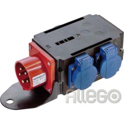 Bachmann CEE-Adapter 1xSt.16A 400V 3xSchu 349.028