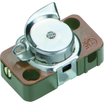 Bachmann Zugschalter 924.154 | Einbau-Ausschalter 1-polig 2A 250V | Serie 3746 | Schraubklemmen | Kunststoff | schwarz