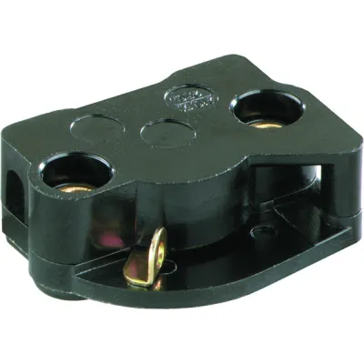 Bachmann Zugschalter 924.151 Serie 3716 | Ausschalter 1-polig | 4A 250V | Zweilochbefestigung | Schraubklemme | schwarz