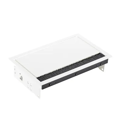 BACHMANN CONI 911.000 Einbaurahmen | 3-fach | weiß RAL9010 | Stahl | 248x151mm | Einbautiefe 58mm