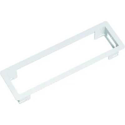 Bachmann Einbaurahmen Power Frame 915.001 | 3-fach | Arbeitsplatten-Einbau | Stahlblech weiß RAL9010