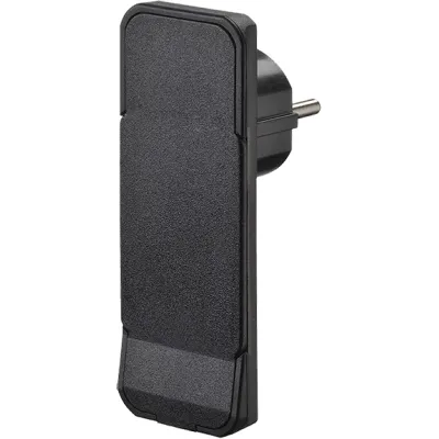 Bachmann Flachstecker 933.001 | Schutzkontaktstecker CEE 7/7 | flacher Stecker | wiederanschließbar | schwarz