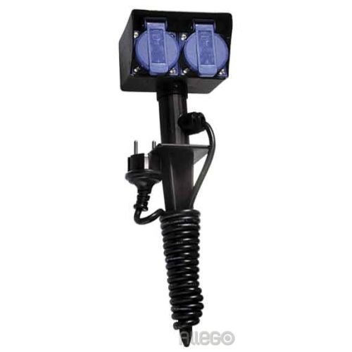 Bild: Bachmann Gartensteckdose 2,00m sw 394.182