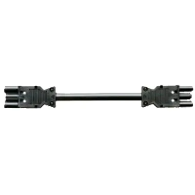Bachmann Geräteleitung Verlängerung 375.082 | GST18 | 3-polig | 2m | H05Z1Z1-F 3x1,5mm² | halogenfrei | schwarz