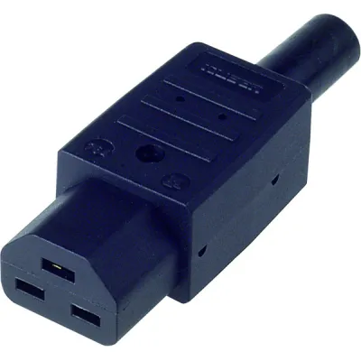 Bachmann Heißgerätesteckdose 918.171 | C21 | 16A 250V | 155°C | Schraubklemme | Thermoplast | schwarz