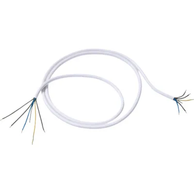 Bachmann Herdanschlussleitung 119.270 | H05VV-F 5G2,5mm² | 1,5m | Aderendhülsen beidseitig | PVC | rund | weiß