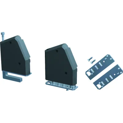 Bachmann hmann DESK Halteplatteset Kunststoff, sw 930.182