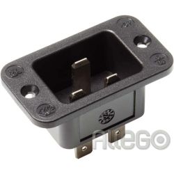 Bachmann Kaltgeräteeinbaustecker 16A, 250V, 70GC 917.173