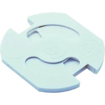 Bachmann Steckdosenschutz TEDDY-Automatic 924.009 Serie 6320 | Klebe-Steckdosenschutz | 5 Stück | Weiß