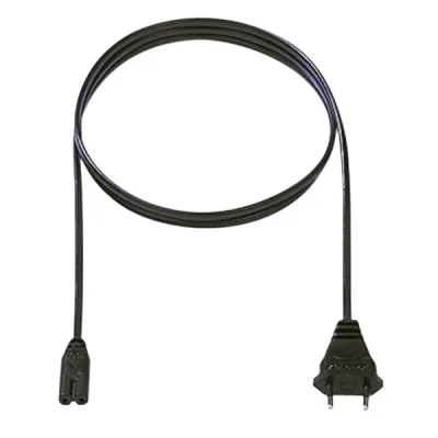 Bachmann Kleingeräte-Zuleitung 251.183 | H03VVH2-F 2x0,75mm² | Eurostecker CEE 7/16 | 1,5m | schwarz