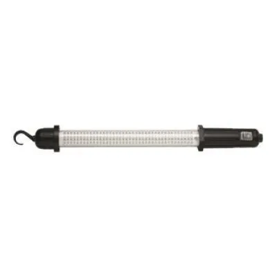 Bachmann LED Akku Handleuchte 394.190 | 160 LEDs | 9,6W | 230V/12V Ladegerät | Magnethalter & Aufhängehaken | Schwarz